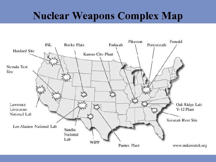 Nuclear Weapons Complex Map 