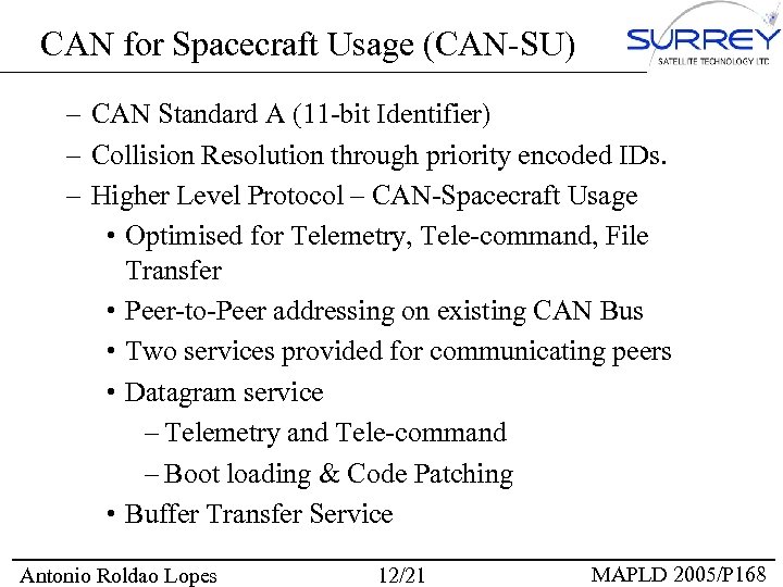 CAN for Spacecraft Usage (CAN-SU) – CAN Standard A (11 -bit Identifier) – Collision