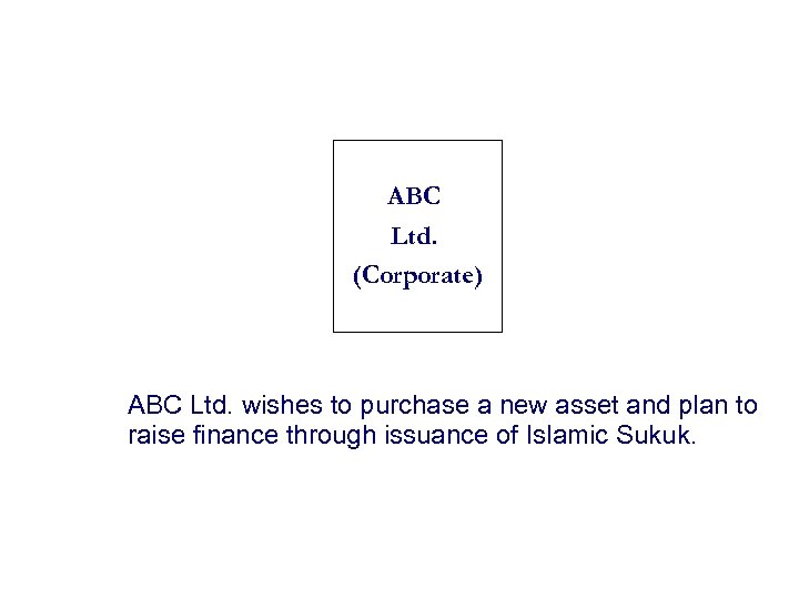 ABC Ltd. (Corporate) ABC Ltd. wishes to purchase a new asset and plan to