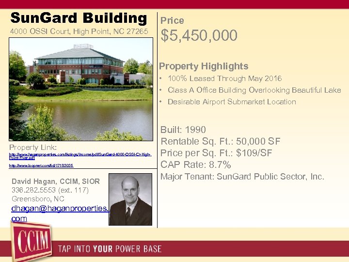 Sun. Gard Building 4000 OSSI Court, High Point, NC 27265 Price $5, 450, 000