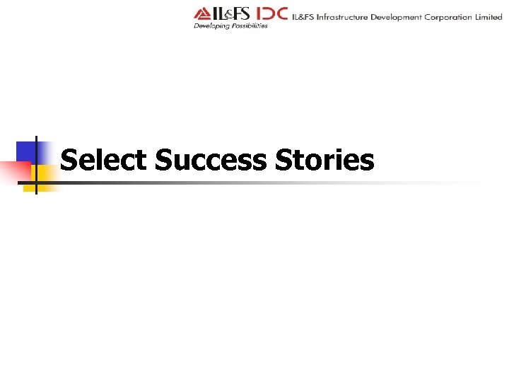 Select Success Stories 