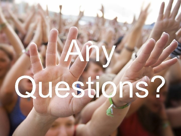 Any Questions? 