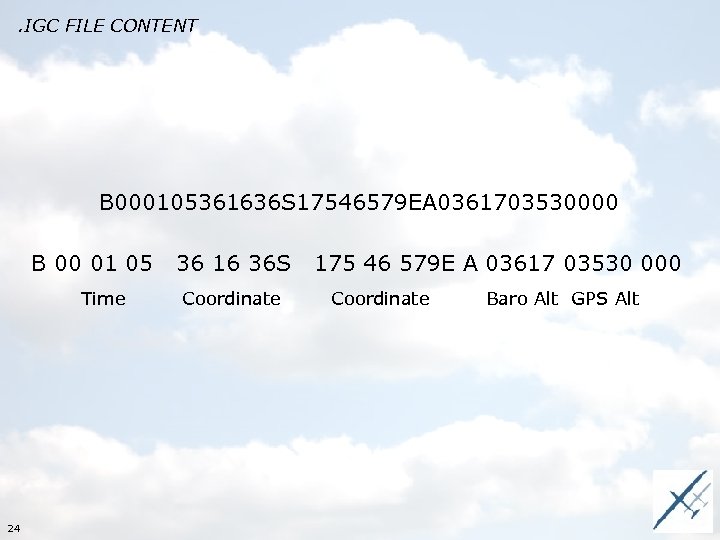 . IGC FILE CONTENT B 000105361636 S 17546579 EA 0361703530000 B 00 01 05