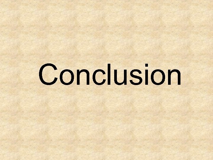 Conclusion 