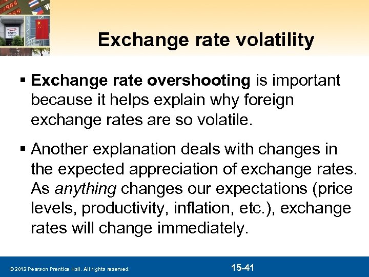 Exchange rate volatility § Exchange rate overshooting is important because it helps explain why