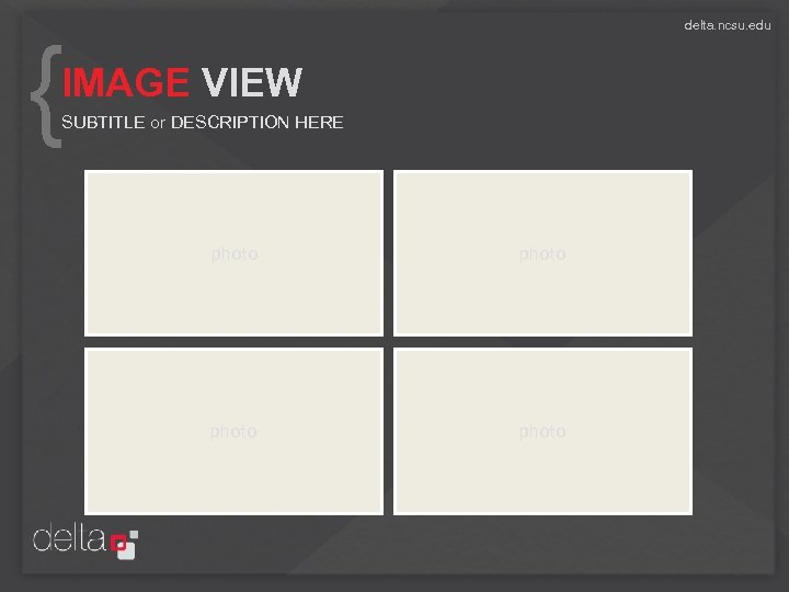 delta. ncsu. edu { IMAGE VIEW SUBTITLE or DESCRIPTION HERE photo 