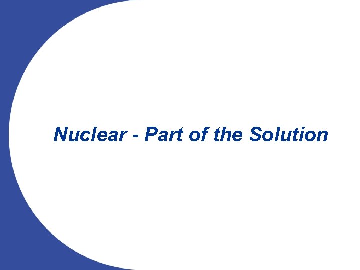 Nuclear - Part of the Solution 19 