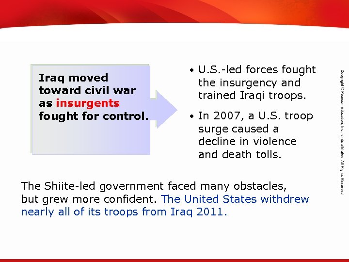 TEKS 8 C: Calculate percent composition and empirical and molecular formulas. Iraq moved toward