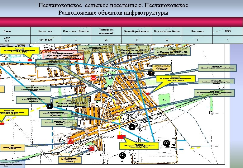 Карта села песчанокопского