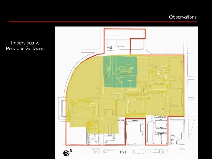 Observations Impervious v. Pervious Surfaces 