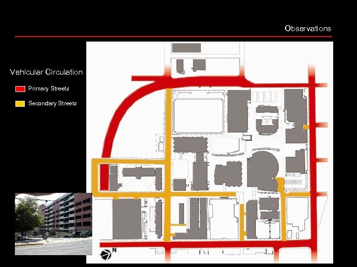 Observations Vehicular Circulation Primary Streets Secondary Streets 