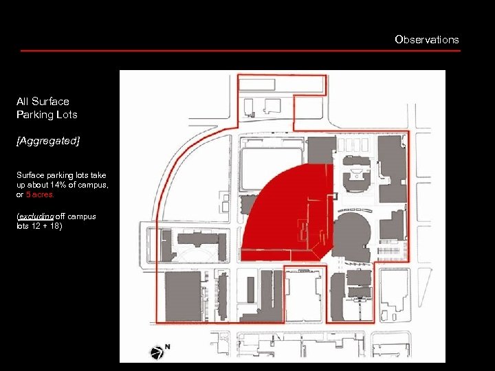 Observations All Surface Parking Lots [Aggregated] Surface parking lots take up about 14% of