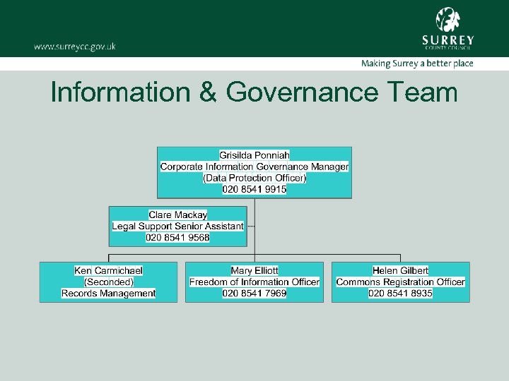 Information & Governance Team 