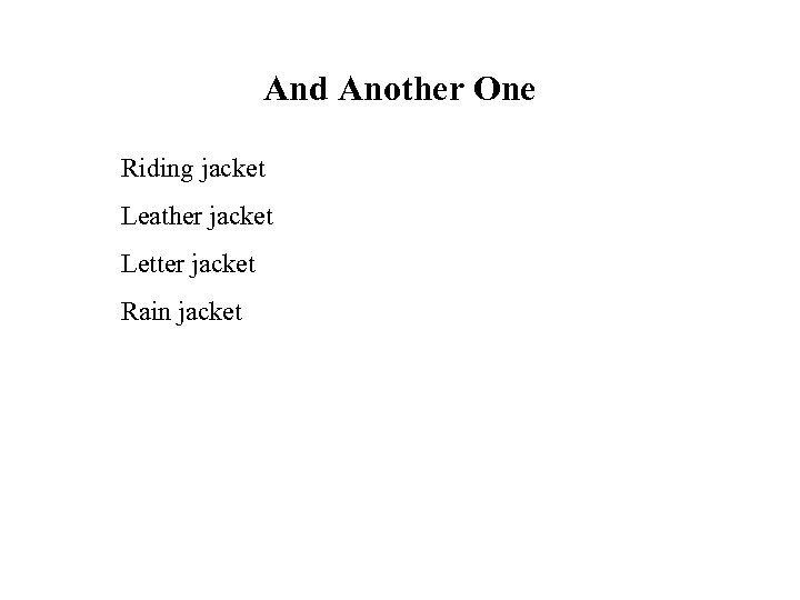 And Another One Riding jacket Leather jacket Letter jacket Rain jacket 
