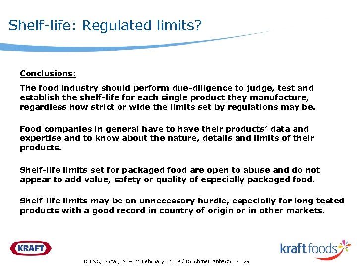 ShelfLife of Prepackaged Food Products An Industry Perspective