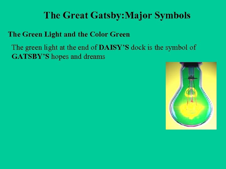 what are the major symbols in the great gatsby
