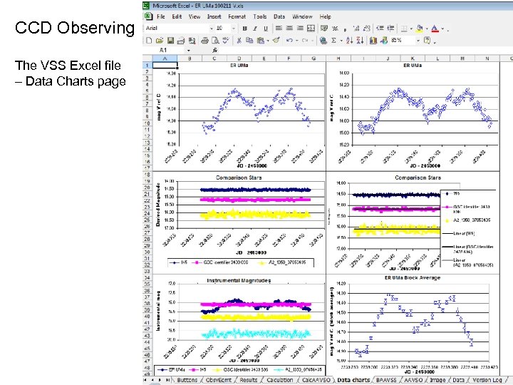 CCD Observing The VSS Excel file – Data Charts page 