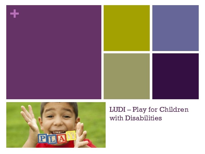 + LUDI – Play for Children with Disabilities 