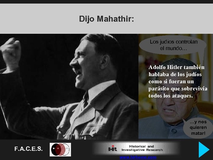 Dijo Mahathir: Los judíos controlan el mundo… “Durante los últimos 50 años de lucha