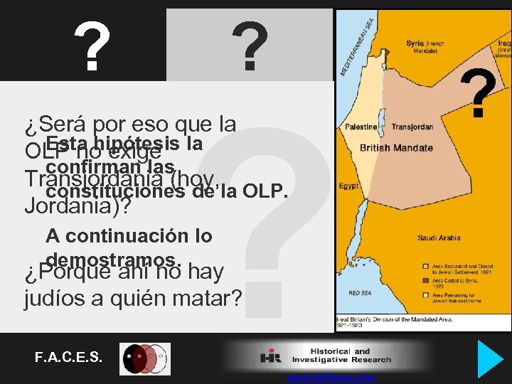 ? ? ? ¿Será por eso que la Esta hipótesis OLP no exige la
