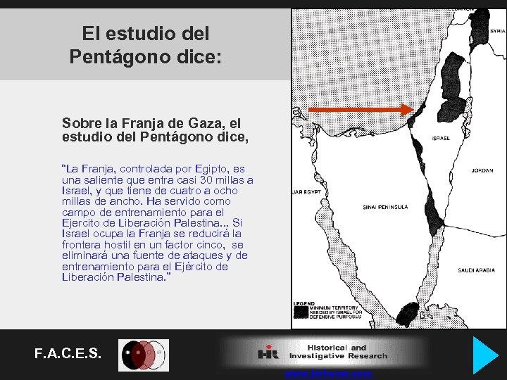El estudio del Pentágono dice: Sobre la Franja de Gaza, el estudio del Pentágono