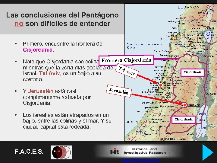Las conclusiones del Pentágono no son difíciles de entender • Primero, encuentre la frontera