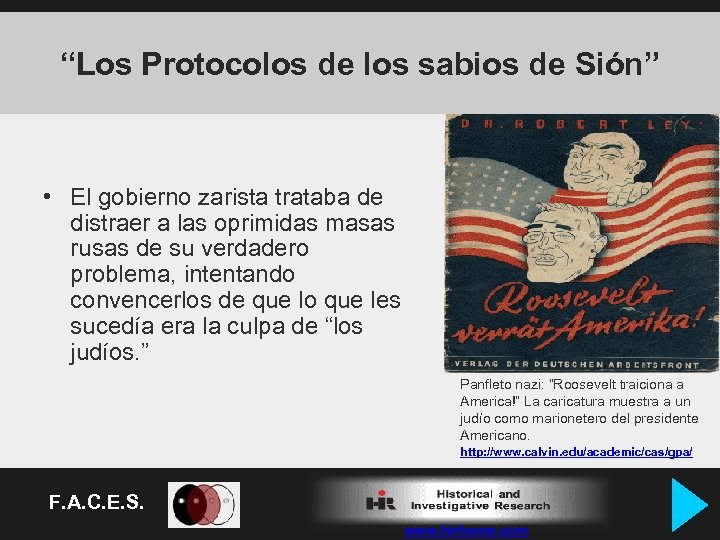“Los Protocolos de los sabios de Sión” • El gobierno zarista trataba de distraer