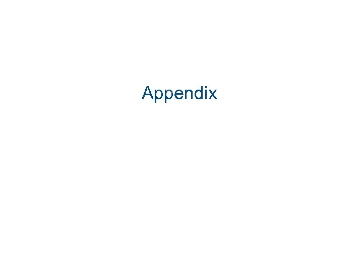 Appendix 