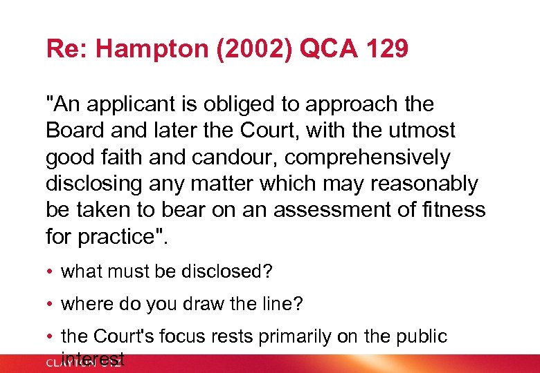Re: Hampton (2002) QCA 129 