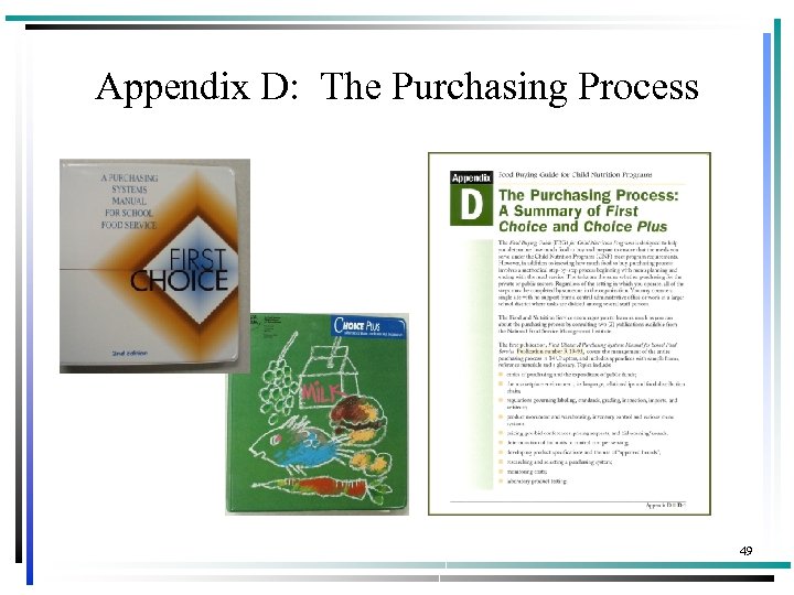 Appendix D: The Purchasing Process 49 