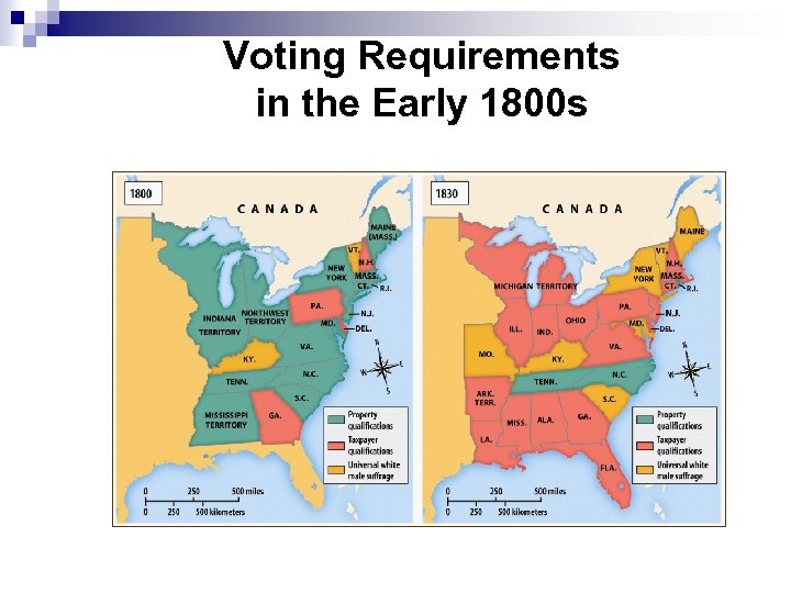 Voting Requirements in the Early 1800 s 