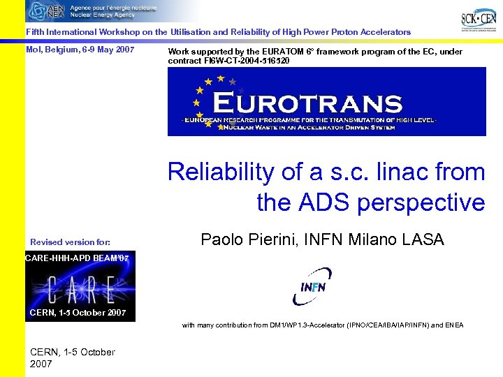 Fifth International Workshop on the Utilisation and Reliability of High Power Proton Accelerators Mol,