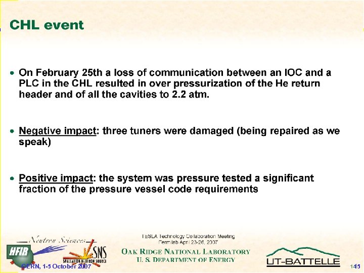 CARE-HHH-APD BEAM’ 07 CERN, 1 -5 October 2007 15 