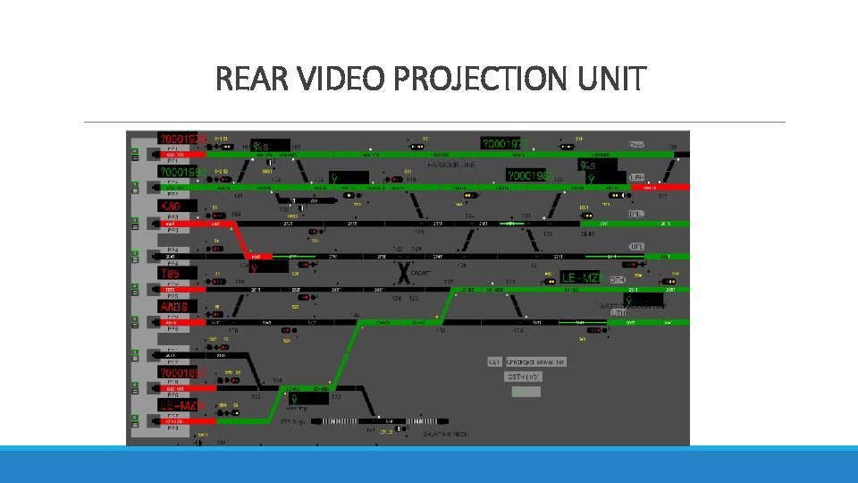 REAR VIDEO PROJECTION UNIT 