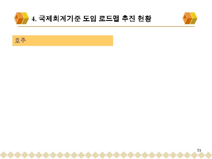 4. 국제회계기준 도입 로드맵 추진 현황 호주 53 