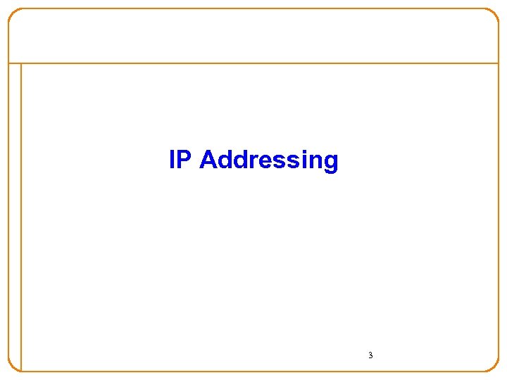 IP Addressing 3 