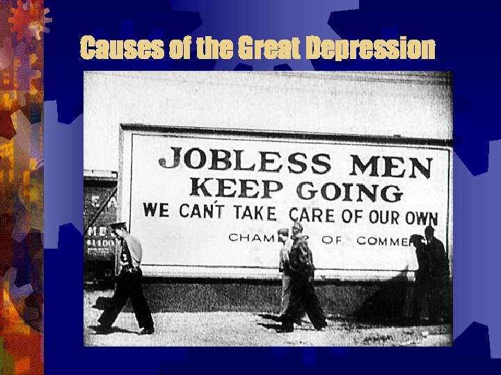 Causes of the Great Depression 