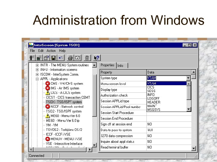 Administration from Windows 