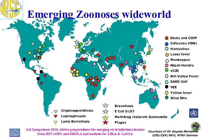 Emerging Zoonoses wideworld Ebola and CCHF Influenza H 5 N 1 Hantavirus Lassa fever