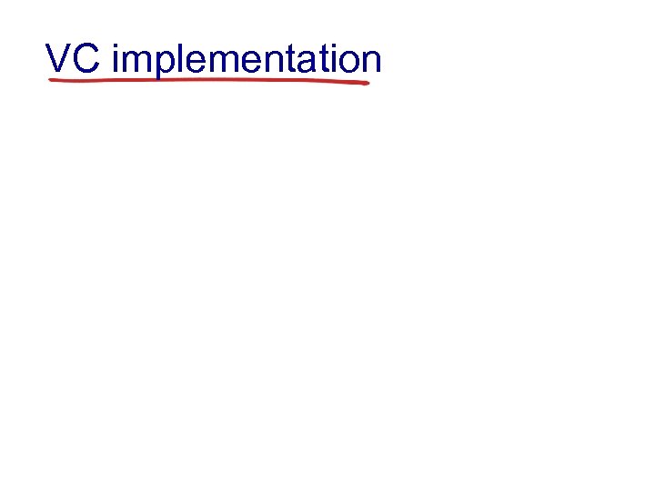 VC implementation 