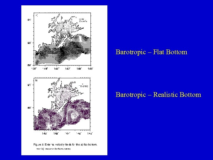 Barotropic – Flat Bottom Barotropic – Realistic Bottom 