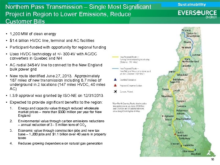 Northern Pass Transmission – Single Most Significant Project in Region to Lower Emissions, Reduce