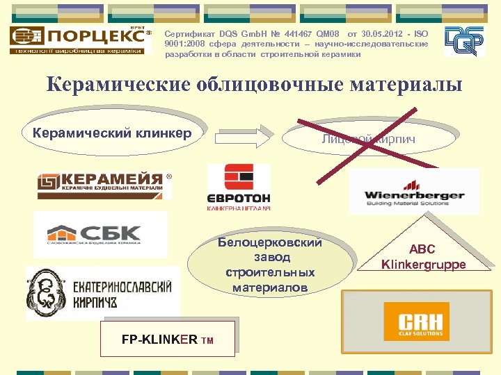 Сертификат DQS Gmb. H № 441467 QM 08 от 30. 05. 2012 - ISO