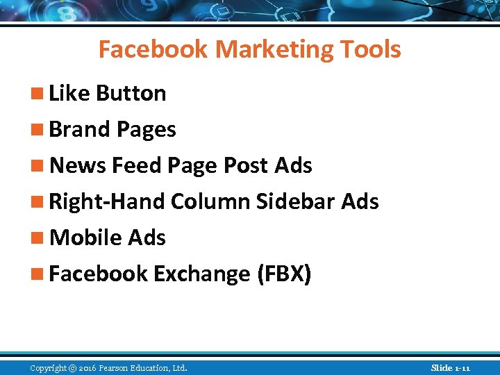 Facebook Marketing Tools n Like Button n Brand Pages n News Feed Page Post