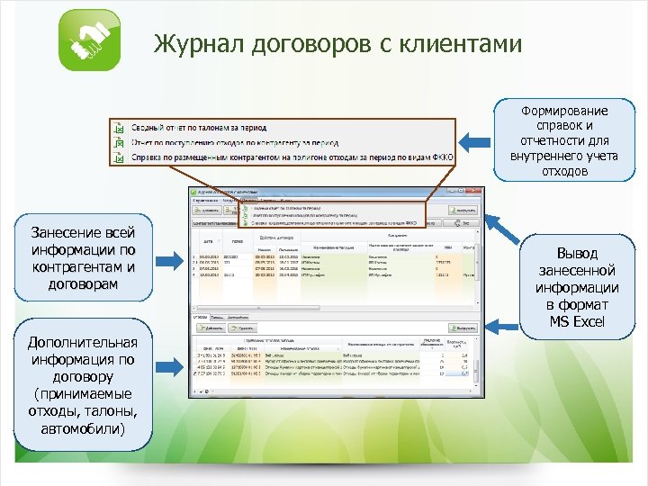 Формирование справок. Электронный журнал договоров. Ots для отчетности. ТТС занесение товара. ДЕТЕСТ для занесение товара.