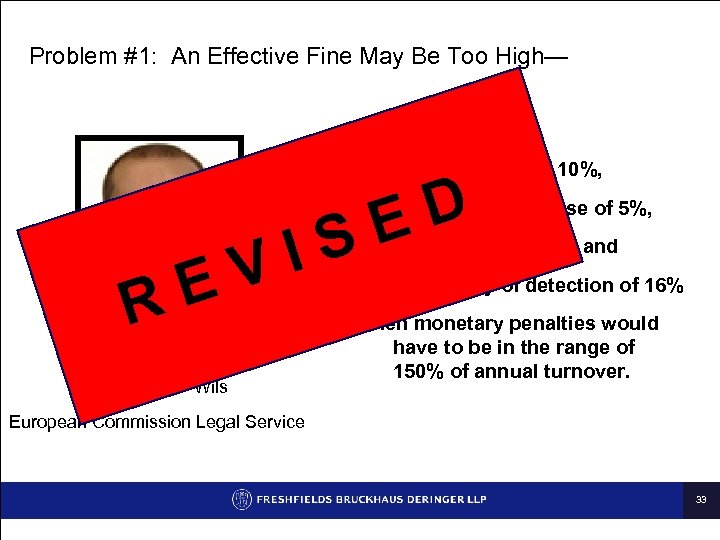 Problem #1: An Effective Fine May Be Too High— Assuming n E R IS