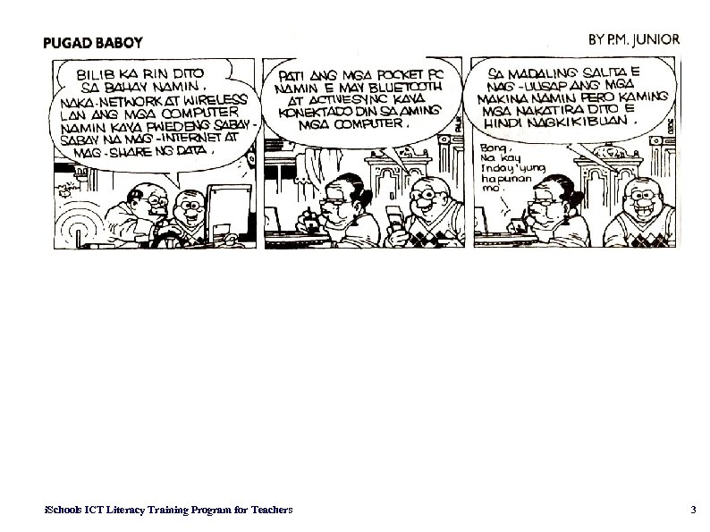 i. Schools ICT Literacy Training Program for Teachers 3 