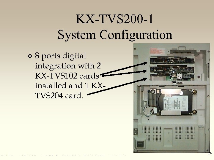 KX-TVS 200 -1 System Configuration v 8 ports digital integration with 2 KX-TVS 102