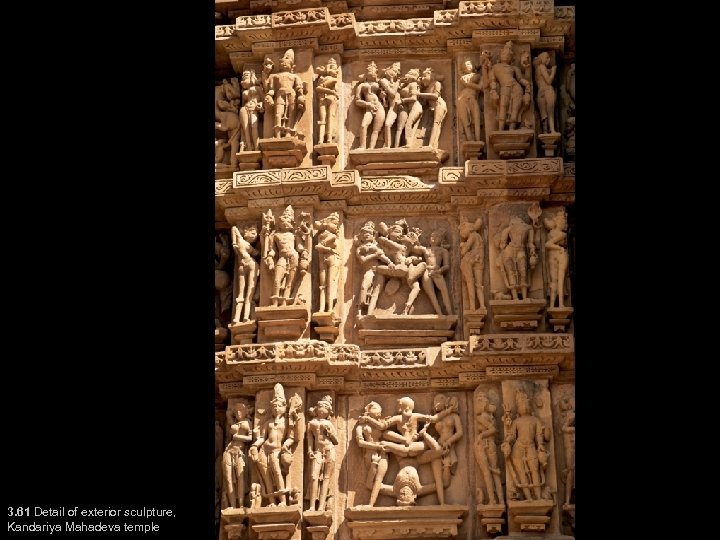 3. 61 Detail of exterior sculpture, Kandariya Mahadeva temple 