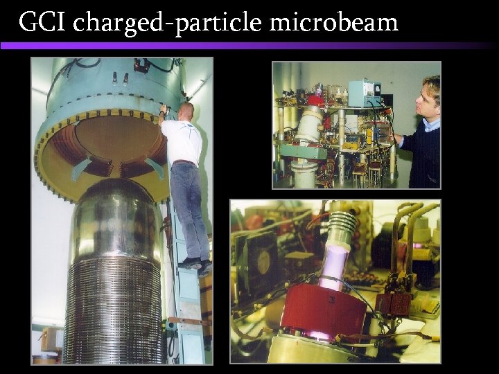 GCI charged-particle microbeam 